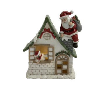 Jõuluehe DKD Home Decor Vaik (16 x 8 x 18,5 cm) (2 Ühikut),,,