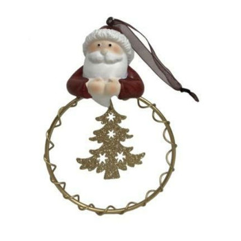 Jõuluehe DKD Home Decor Vaik Ringid (9 x 3 x 13,5 cm) (6 Ühikut),,,