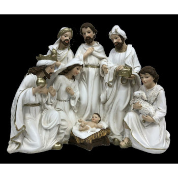 Kristuse sünni komplekt DKD Home Decor Vaik (23 x 12,5 x 19,5 cm) (2 Ühikut),,,