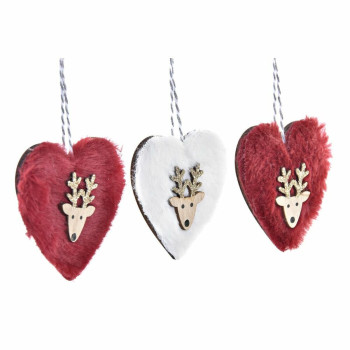 Jõuludekoratsioonide komplekt DKD Home Decor Polüester (21 x 8 x 1 cm) (8 cm) (2 Ühikut),,,