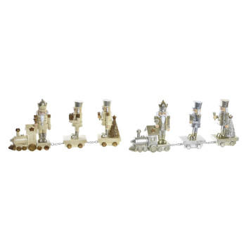Jõuluehe DKD Home Decor Vaik Klassikaline (28 x 5 x 12 cm) (2 Ühikut),,,