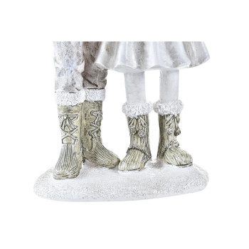 Jõuluehe DKD Home Decor Vaik Paar (10,5 x 7 x 20,5 cm) (2 Ühikut),,,