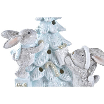 Jõuluehe DKD Home Decor Puu Vaik (13,5 x 8 x 16 cm) (2 Ühikut),,,