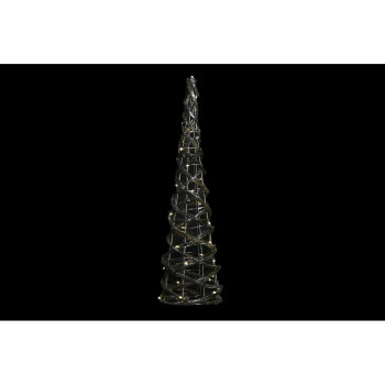 Valgustikaunistus DKD Home Decor Kuldne Hõbedane Naturaalne 19 x 19 x 62 cm Koonused Jõulud AA x 2, ei ole kaasas (2 Ühikut),,,
