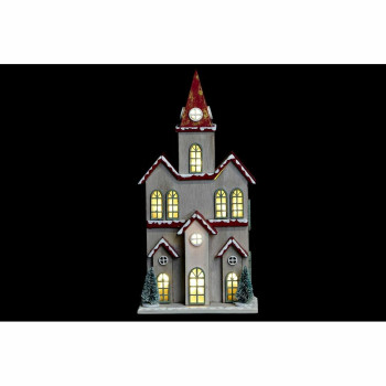 Jõuluehe DKD Home Decor Maja MDF (13 x 8 x 28 cm) (2 Ühikut),,,