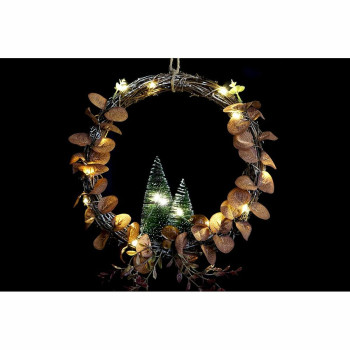 Jõuluehe DKD Home Decor LED Kerge Puu (2 Ühikut) (30 x 2 x 30 cm),,,