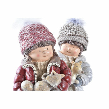 Jõuluehe DKD Home Decor Polüester Vaik Poisid (15 x 12 x 35 cm) (2 Ühikut),,,