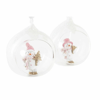 Jõuluehe DKD Home Decor Kristall Vaik (7 x 6 x 8 cm) (4 Ühikut),,,