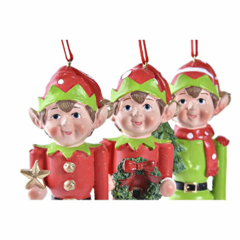 Jõuluehe DKD Home Decor Vaik Haldjas (5 x 4 x 14 cm) (3 Ühikut),,,