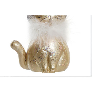 Kalėdų papuošalai DKD Home Decor Derva Katė (9 x 6 x 15 cm) (2 vnt.),,,