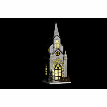 Kalėdų papuošalai DKD Home Decor Bažnyčia MDF (12,5 x 11 x 33 cm) (2 vnt.),,,