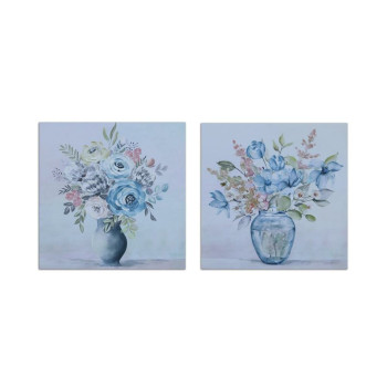 Canvas DKD Home Decor Canvas MDF Wood 80 x 2,8 x 80 cm,,,