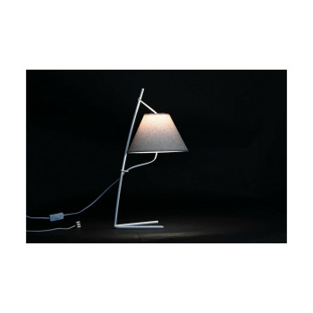 Stalinė lempa DKD Home Decor Auksinis Metalinis Linas Balta 50 W Šiuolaikiškas (25 x 31 x 57 cm) (2 vnt.),,,