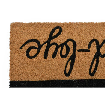 Doormat DKD Home Decor Black Brown Rubber (75 x 45 x 1,5 cm) (2 Units),,,