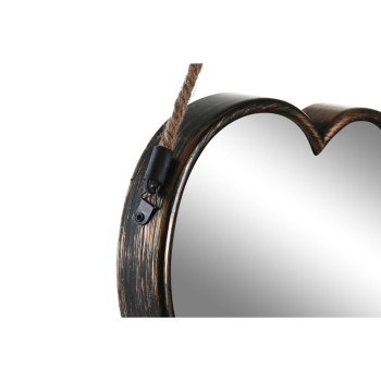 Набор зеркал DKD Home Decor Scandi Стеклянный Чёрный Позолоченный полипропилен (26 x 3 x 26 cm) (2 штук)
