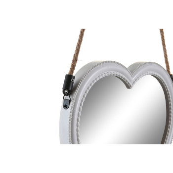Spoguļu Komplekts DKD Home Decor Scandi Stikls Balts polipropilēns (26 x 3 x 26 cm) (2 gb.),,,