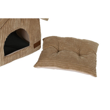 Gyvūnų lova DKD Home Decor 40 x 33 x 38 cm 48 x 37 x 40 cm Pilka Kupranugaris Aliuminis 2 vnt.,,,