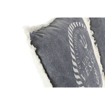 Pagalvėlė DKD Home Decor Mėlyna Balta Kutai Viduržemio Tamsiai mėlyna 45 x 10 x 45 cm (2 vnt.),,,