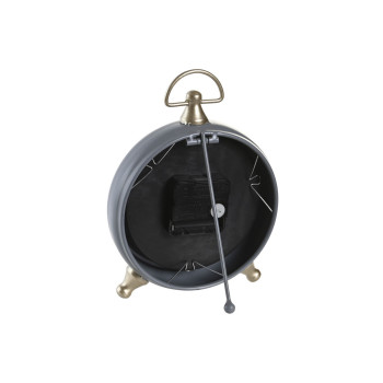 Table clock DKD Home Decor Black Grey Golden Traditional (2 Units),,,