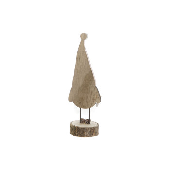 Kalėdų papuošalai DKD Home Decor Natūralus Šviesiai rožinis Nykštukas 10 x 8 x 23,5 cm (2 vnt.),,,