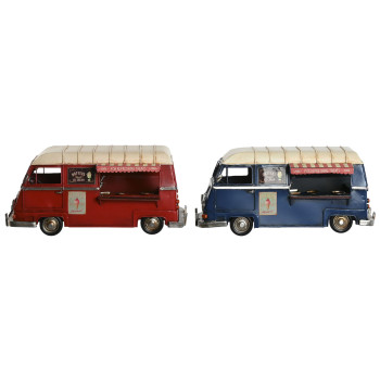 Decorative Figure Home ESPRIT Blue Red Beige Vintage 33 x 17 x 16 cm (2 Units),,,