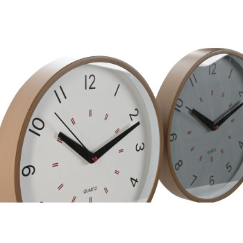 Wall Clock Home ESPRIT White Beige Grey PVC 30 x 4 x 30 cm (3 Units),,,