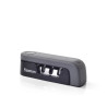 Foldable 3 step knife sharpener 14x4x4.5 cm GREY (diamond, carbide, ceramic)
