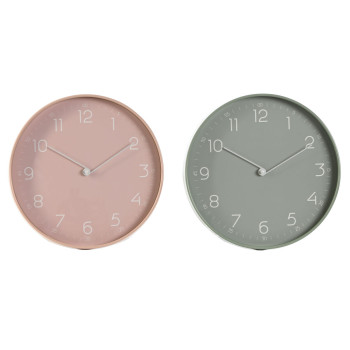 Wall Clock Home ESPRIT Mint PVC 30 x 4 x 30 cm (2 Units),,,