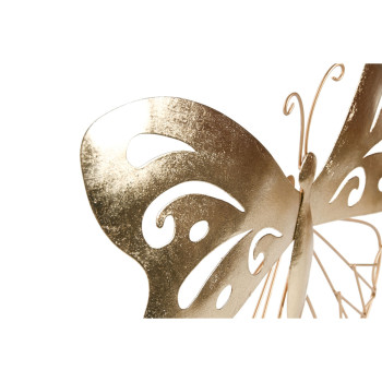 Wall Decoration Home ESPRIT Golden Butterfly 43 x 2 x 33 cm (4 Units),,,