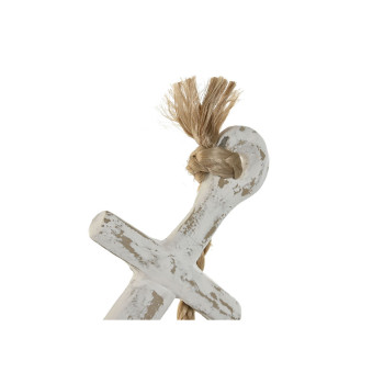 Decorative Figure Home ESPRIT White Anchor Mediterranean Stripped 31 x 7,5 x 40 cm,,,