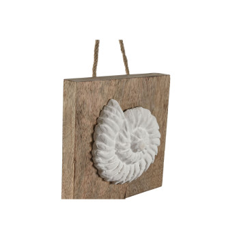 Hanging decoration Home ESPRIT White Natural Mediterranean 15,5 x 4 x 80 cm (2 Units),,,