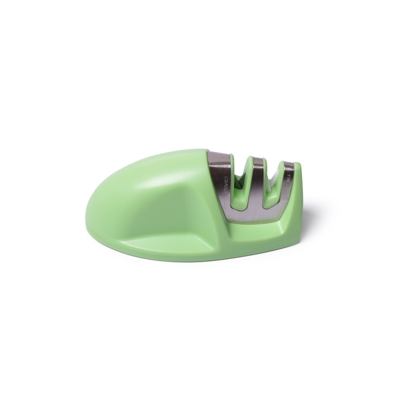 Knife sharpener 10x4x5 cm, color GREEN TEA (carbide and ceramic)