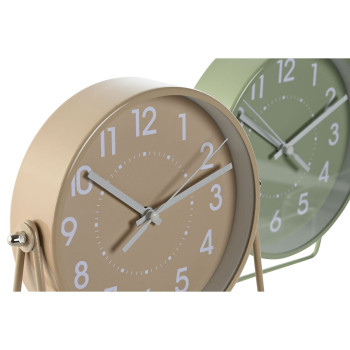 Stalinis laikrodis Home ESPRIT Rusvai gelsva (2 vnt.),,,