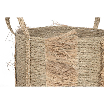 Basket set Home ESPRIT Natural Seagrass (2 Pieces),,,