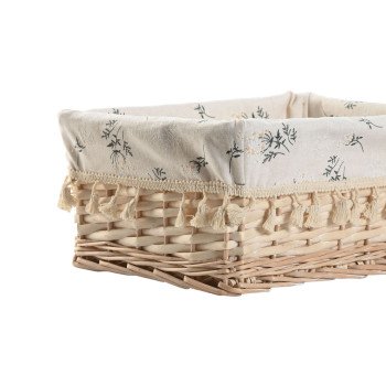 Skalbinių krepšys Home ESPRIT Natūralus vytelių Shabby Chic 36 x 25 x 16 cm 4 Dalys,,,