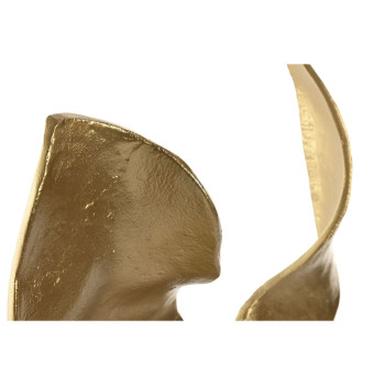 Decorative Figure Home ESPRIT White Golden Abstract 38 x 10 x 55 cm,,,