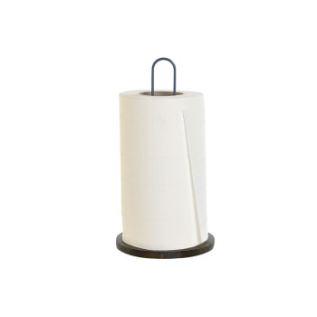 Rankšluosčių laikiklis DKD Home Decor Mėlyna Balta Metalinis Kaučiukmedžio mediena 15 x 15 x 31 cm (2 vnt.)