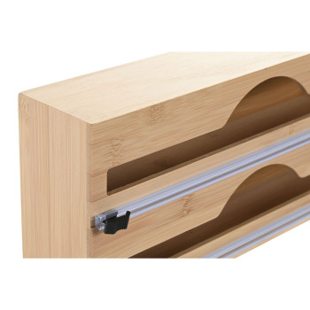 Köögipaberi hoidja Home ESPRIT Naturaalne Bambus 33,5 x 7 x 14,5 cm