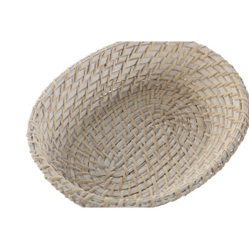 Korvikomplekt Home ESPRIT Valge Naturaalne Bambus Rotang 29 x 22 x 7 cm,,,