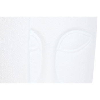 Planter Home ESPRIT White Magnesium Modern Face 33 x 33 x 72 cm,,,