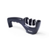 3 step knife sharpener 21x5x7 cm BLACK (ceramic, carbide, diamond)