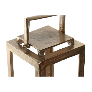 Фонарь Home ESPRIT Позолоченный Алюминий Стеклянный современный 20 x 20 x 74 cm