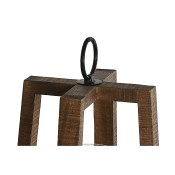 Svijećnjak Home ESPRIT Naturaalne Kristall Mangopuit 25 x 25 x 35 cm,,,