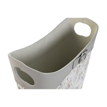 Žurnālu plaukts DKD Home Decor Balts Pelēks Ceriņš Gaiši Rozā Poliuretāns 39 x 21 x 34 cm (2 gb.),,,