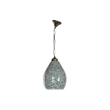 Pakabinamas apšvietimas Home ESPRIT Žalia Dangaus mėlynumo Metalinis Stiklas 25 W 23 x 23 x 66 cm (2 vnt.),,,