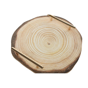 Декор для центра стола Home ESPRIT Коричневый Позолоченный 30 x 30 x 4 cm (2 штук)