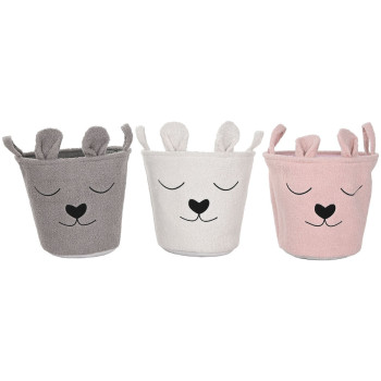 корзина Home ESPRIT Коричневый Бежевый Розовый (3 штук)