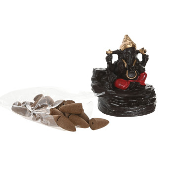 Essential oil burner Home ESPRIT Ceramic Mandala Indian Man 13 x 8 x 12,5 cm Incense (6 Units),,,