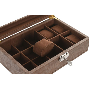 Ehteaegas Home ESPRIT Pruun Polüuretaan Kristall Puit MDF 25 X 16,5 X 8,5 CM,,,