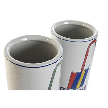 Skėčių stovas DKD Home Decor Spalvotas Miesto 19 x 19 x 44 cm 19 x 19 x 45 cm (2 vnt.),,,